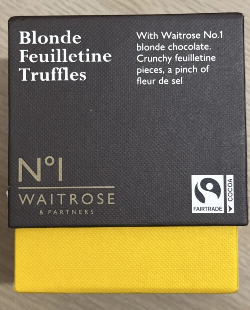 Blonde Feuilletine Truffles