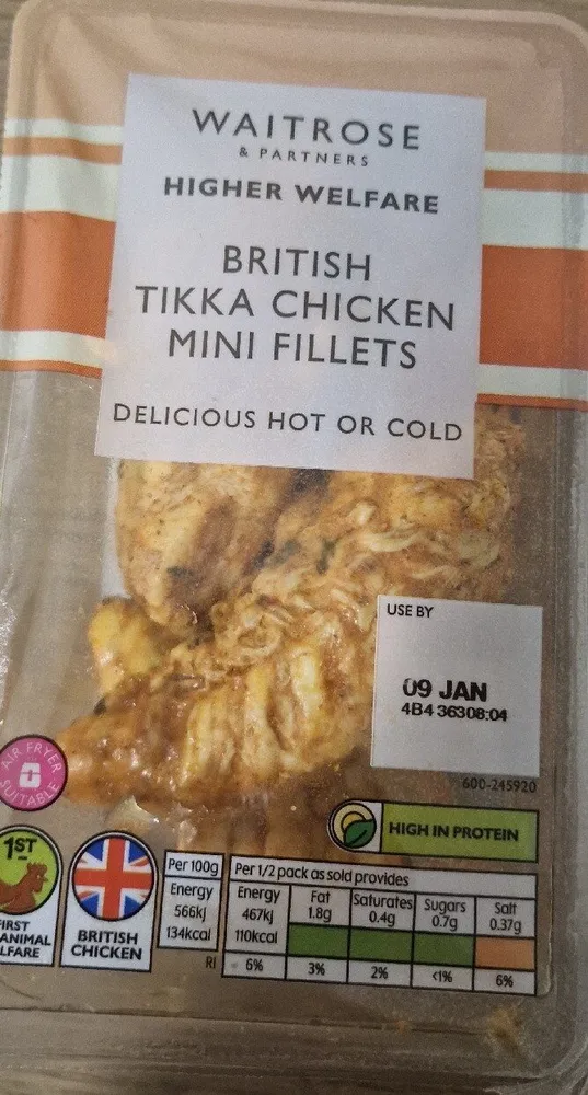 Chicken Tikka Breast Mini Fillets