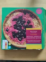 Beetroot, Spinach & Marscapone Quiche