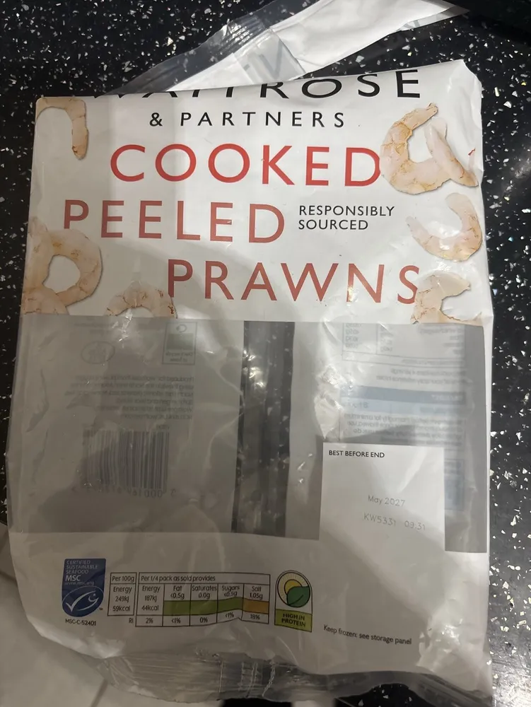 Cooked Peeled Prawns