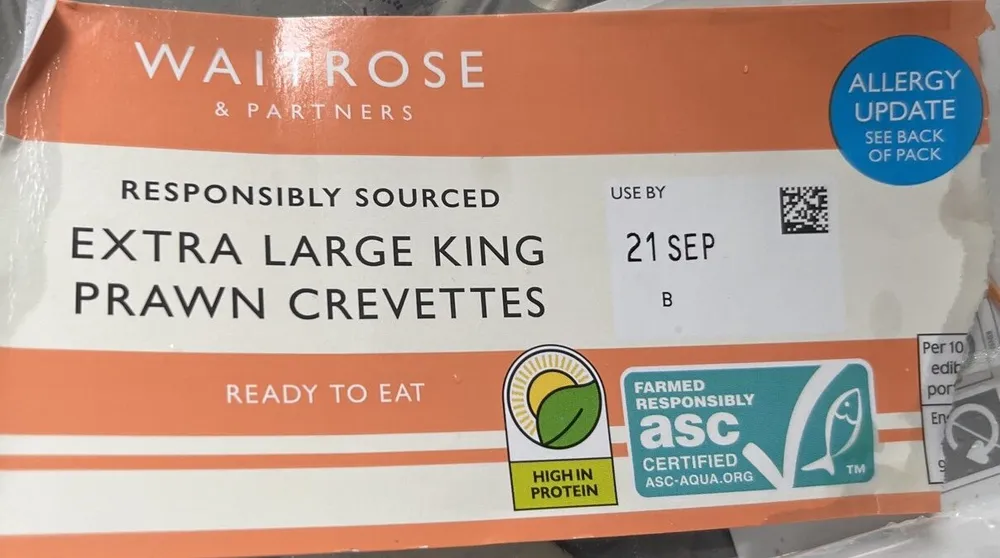 Extra Large King Prawn Crevettes