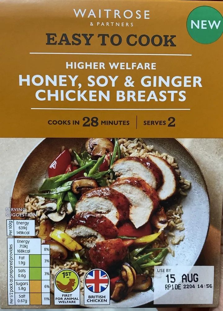 Honey, Soy & Ginger Chicken Breasts