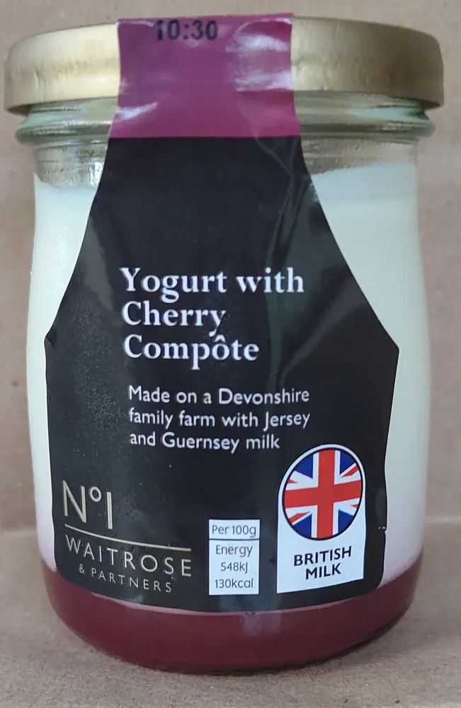 Yogurt With Cherry Compote
