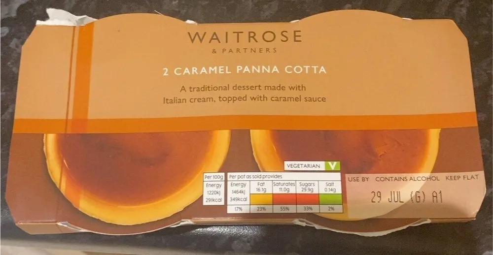 caramel panna cota