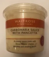 Carbonara sauce with pancetta