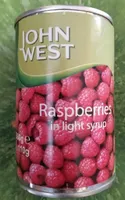 Raspberry in light syrup
