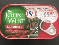 John West sardines in spicy tomato sauce