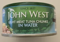 John West light meat tuna chunks in water