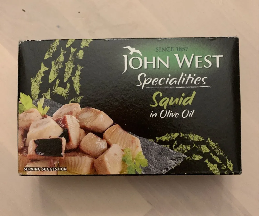 Squid in olive oil