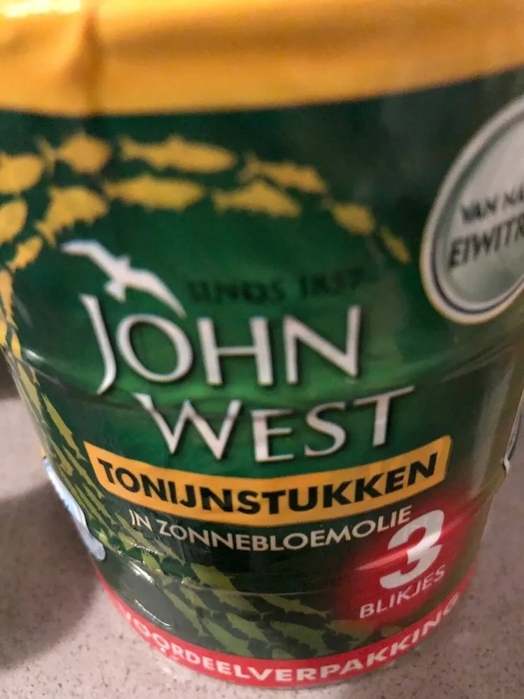 tonijnstukken in zonnebloemolie, voordeelverpakking 3 blikjes