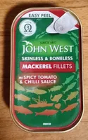Skinless and boneless mackerel fillets in spicy tomato