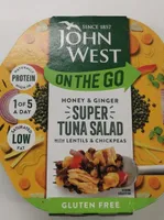 Honey and Ginger Super Tuna Salad with lentils and chickpeas