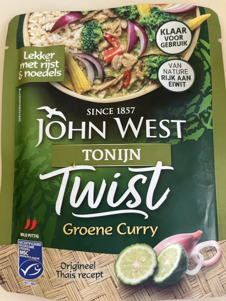 Tuna twist green curry