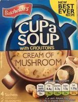 Cup a Soup Cream of Mushroom with Croutons 4 Pack