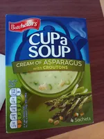 Cream of asparagus with croutons