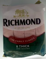 8 thick Pork Sausages