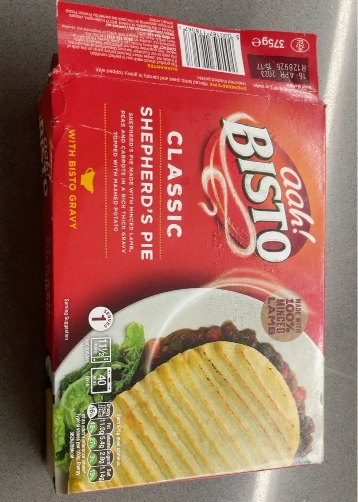 aah! BISTO MADE WITH 100% MINCEO LAMB CLASSIC SHEP