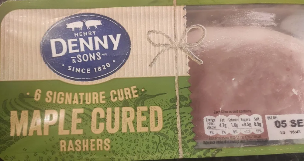 Maple Cured Rashers