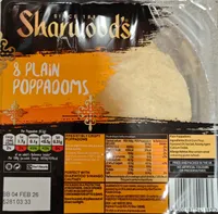 Sharwood's Poppadoms, Plain