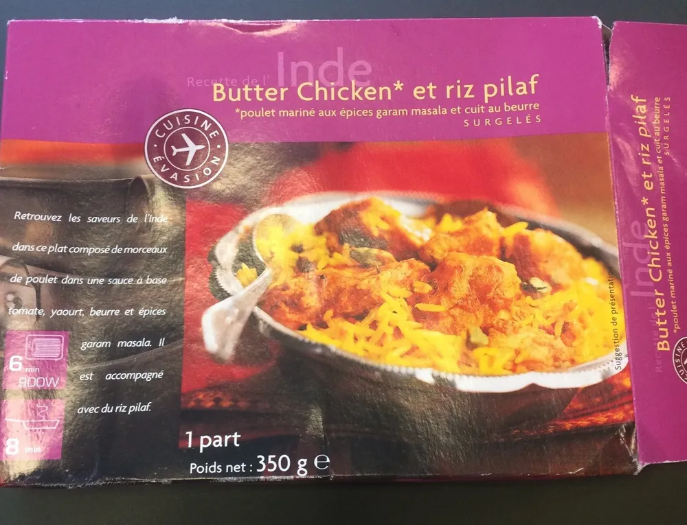 Butter Chicken et riz pilaf