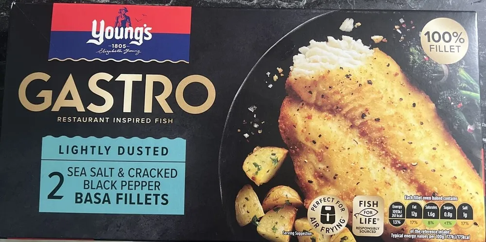 Lightly Dusted Sea Salt & Cracked Black Pepper Basa Fillets