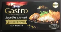 Signature breaded lemon and pepper fish fillets