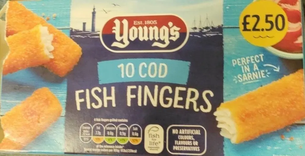 Young's cod fish fingers