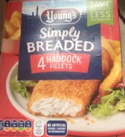Simply breaded 4 haddock fillets