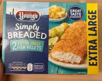 Simply breaded fish fillet