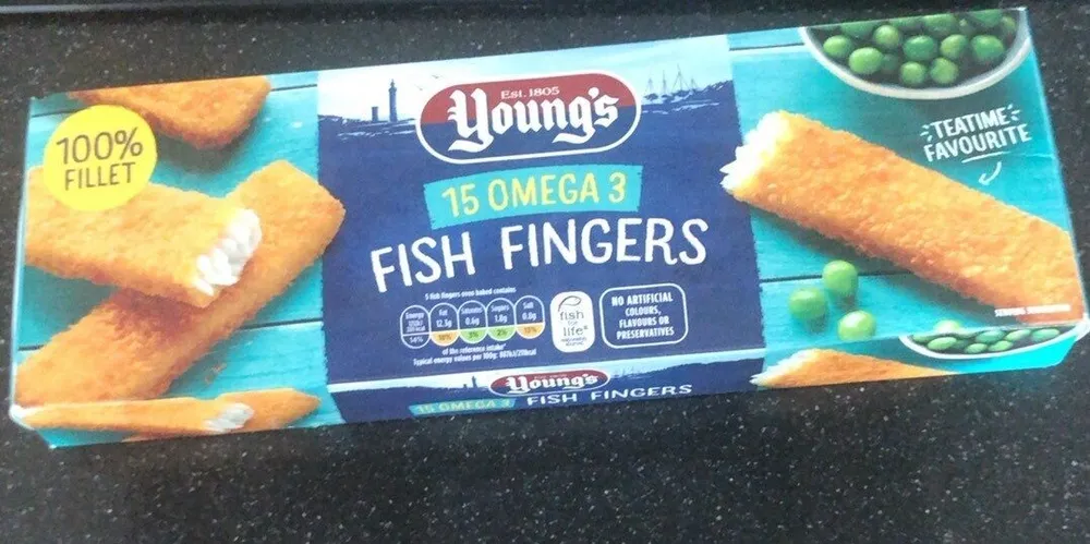 15 omega 3 Fish fingers