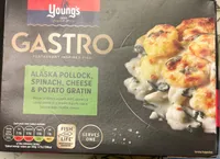 Alaska Pollock, Spinach, Cheese & Potato Gratin
