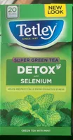 Tetley Detox Super Green Tea Mint X20 Tea Bags