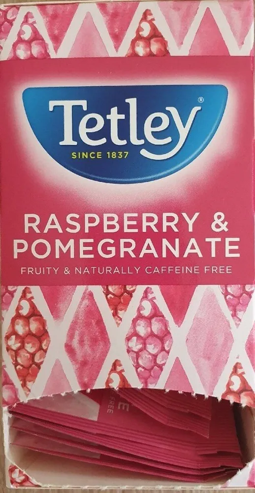Tetley raspberry and pomegranate tea