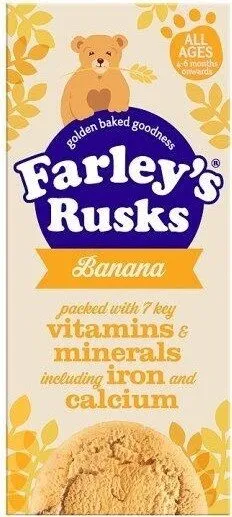 Farleys Rusks 4 Month Reduced Sugar Banana 9
