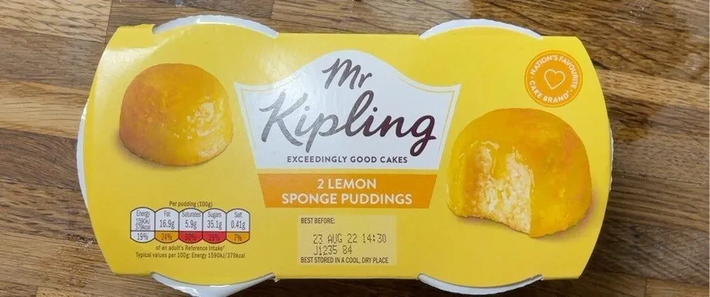 2 lemon sponge puddings