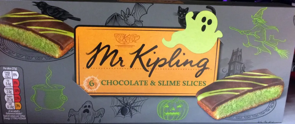 6 chocolate & slime slices