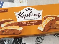 Carrot and walnut slices