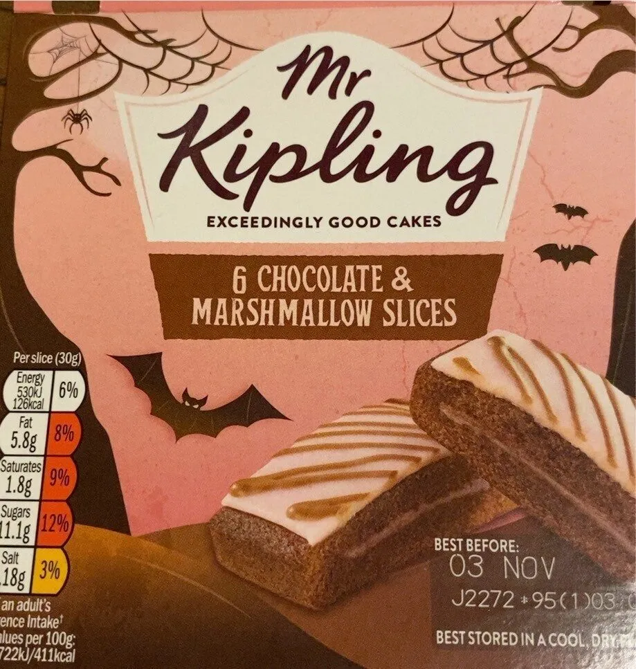 Chocolate & marshmallow slices