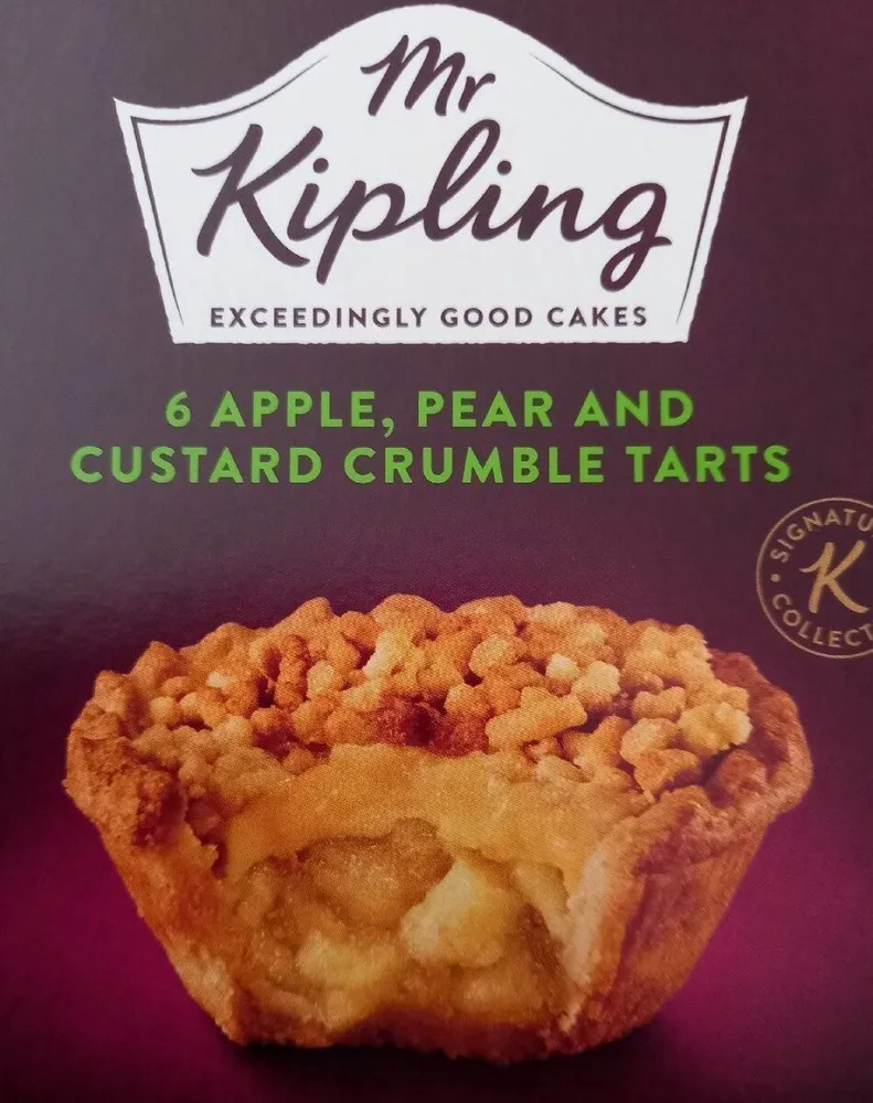 Mr killing apple pear & custard tarts