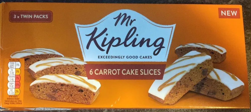 Carrot cake slice