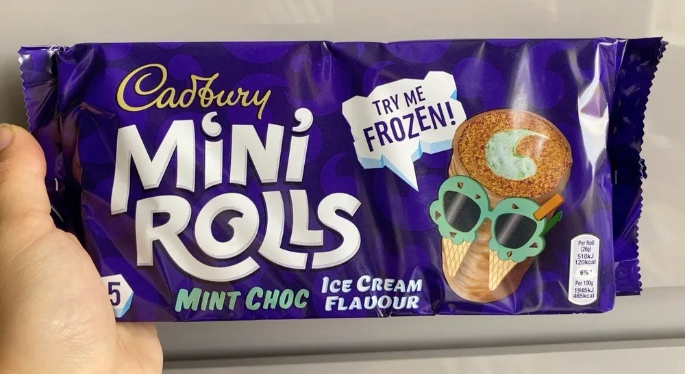 Mini Rolls Mint Choc Ice Cream Flavour