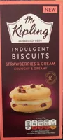 Indulgent biscuits strawberries and cream