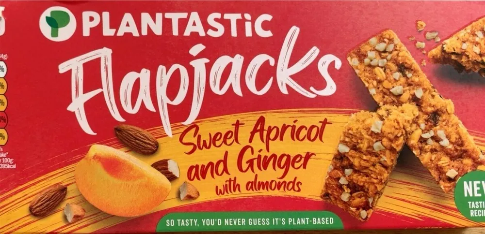 Sweet apricot and ginger flapjacks