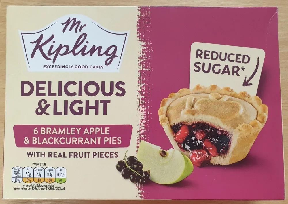 Apple and blackcurrent pies