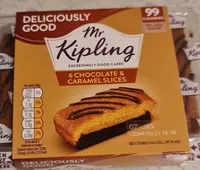 6 chocolate and caramel slices