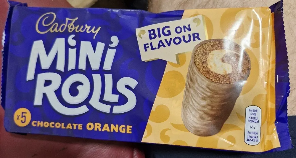 Mini rolls orange chocolate