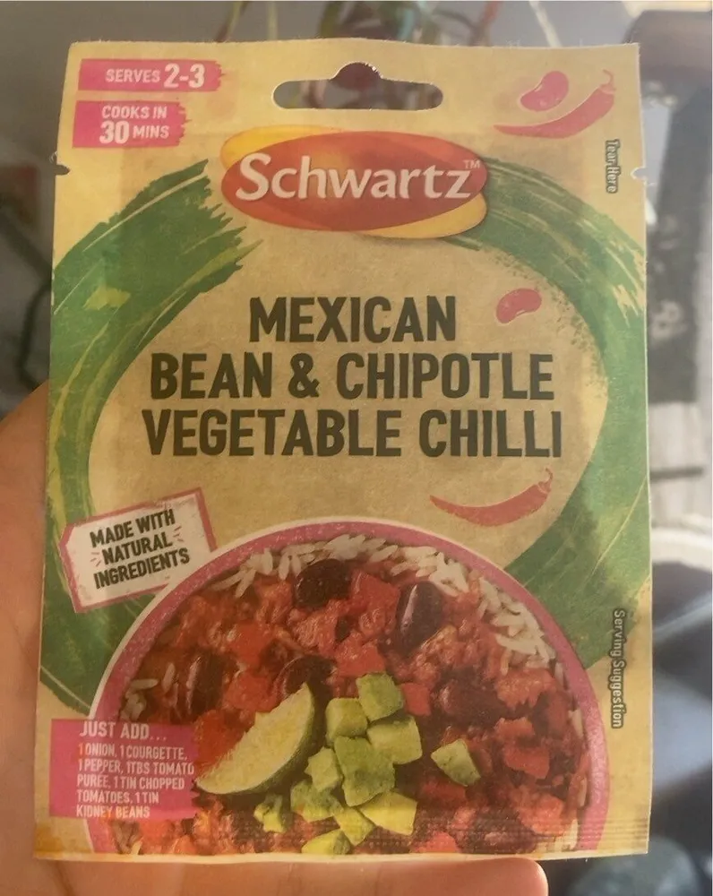Mexican bean & chipotle vegetable chilli