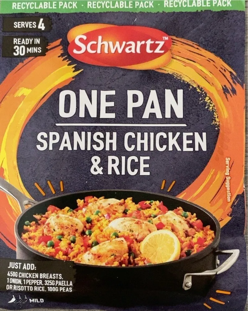 spanish chicken & rice sachet