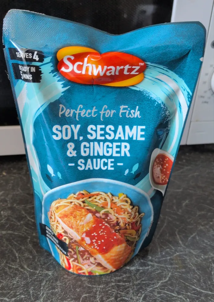 Schwartz Low Fat Dark Soy, Sesame & Ginger Sauce For Fish 300g