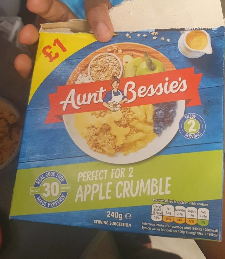 Apple crumble for 2